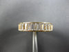 3.0CT CZ CLASSIC BAGUETTE 3/4TH ETERNITY 14KT YELLOW GOLD ANNIVERSARY RING 28170
