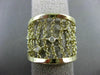 ESTATE WIDE .16CT DIAMOND 14K YELLOW GOLD DIAMOND BY THE YARD FLEXIBLE LOVE RING