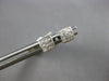ESTATE .25CT DIAMOND 14KT WHITE GOLD 3D PRINCESS INVISIBLE SQUARE STUD EARRINGS