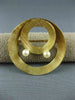 ANTIQUE LARGE AAA PEARL 14KT YELLOW GOLD 3D CLASSIC HAPPY FACE BROOCH PIN #1667