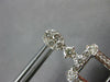 ESTATE 1.72CT DIAMOND 14KT WHITE GOLD 3D OPEN SQUARE OVAL HANGING EARRINGS