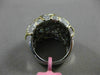 ESTATE LARGE 1.38CT DIAMOND 18K WHITE & YELLOW GOLD HANDCRAFTED PAVE NUGGET RING