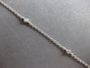 .35CT DIAMOND 14KT WHITE GOLD ROUND & PRINCESS SQUARE BY THE YARD LOVE NECKLACE