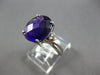 ESTATE 5.49CT DIAMOND & AAA AMETHYST 14KT WHITE GOLD OVAL & ROUND FUN LOVE RING
