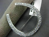 ANTIQUE LARGE 1.67CT DIAMOND PLATINUM 3D PAVE LUCKY HORSESHOE PIN BROOCH #21886