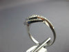 ESTATE .40CT DIAMOND 18KT WHITE GOLD MULTI ROW 3D BELT SNAKE RING