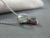ANTIQUE 1.11CT DIAMOND & RUBY 14K WHITE GOLD PEAR SHAPE PENDANT STUNNING! #18421