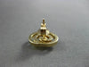 ESTATE DIAMOND 14KT YELLOW GOLD OVAL ETOILE SOLITAIRE EARRINGS E/F VVS #23018