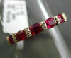 ESTATE 3.98CT DIAMOND & RUBY 18K ROSE GOLD DOUBLE SIDE ANNIVERSARY ETERNITY RING