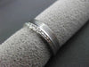 ANTIQUE WIDE 14K WHITE GOLD 3D FILIGREE ETERNITY WEDDING ANNIVERSARY RING #18941