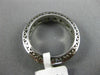 WIDE 2.10CT PRINCESS DIAMOND 14KT WHITE GOLD FILIGREE ETERNITY WEDDING RING 1349