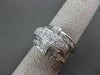 ESTATE LARGE 1.50CT DIAMOND 18KT WHITE GOLD 3D PRINCESS & ROUND COCKTAIL RING
