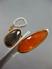 ESTATE .07CT DIAMOND & AAA ORANGE AGATE & GREY QUARTZ 14KT ROSE GOLD 3D FUN RING