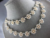 GIA EXTRA LARGE 18.83CT WHITE & PINK DIAMOND 18KT WHITE & ROSE GOLD 3D NECKLACE