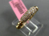 ESTATE .32CT PINK DIAMOND 18KT ROSE GOLD THREE ROW PAVE WEDDING ANNIVERSARY RING