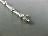ESTATE .95CT ROUND DIAMOND 14KT WHITE GOLD 3D CLASSIC BEZEL LINK BRACELET #16088