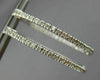 ESTATE .72CT DIAMOND 14K WHITE GOLD OVAL DOUBLE SIDED FILIGREE HOOP EARRINGS