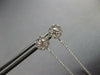 .76CT DIAMOND 14K WHITE GOLD 3D SOLITAIRE FLOWER CHANDELIER FUN HANGING EARRINGS