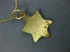 ESTATE 14KT YELLOW GOLD 3D DIAMOND CUT STAR OF DAVID FLOATING PENDANT #1428