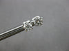 ESTATE .50CT DIAMOND 14KT WHITE GOLD 3D ROUND 4 PRONG SCREWBACK STUD EARRINGS