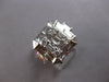 LARGE 3.24CT DIAMOND 18K WHITE GOLD ROUND & BAGUETTE CLUSTER OCTAGON SQUARE RING