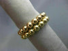 ESTATE 14KT YELLOW & ROSE GOLD HANDCRAFTED DOUBLE ETERNITY BEADED STACKABLE RING