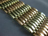 ANTIQUE LARGE .74CT OLD MINE DIAMOND & AAA RUBY 14K TRI COLOR GOLD BRACELET 1404