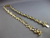 ESTATE 14KT WHITE AND YELLOW GOLD 10MM ITALIAN XO FLAT 17 INCH NECKLACE #27460