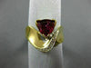 ESTATE WIDE 1.50CT DIAMOND & AAA PINK TOURMALINE 18KT TWO TONE GOLD RING #22057