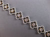 GIA LARGE 4.16CT WHITE & PINK DIAMOND 18KT WHITE & ROSE GOLD 3D TENNIS BRACELET