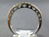 ESTATE .36CT AAA YELLOW SAPPHIRE 18KT WHITE GOLD 3D SEMI ETERNITY 3mm FUN RING