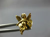 ESTATE 14KT YELLOW GOLD 3D HANDCRAFTED CLASSIC DIAMOND CUT ANGEL PIN #26996
