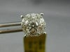 ESTATE LARGE 1.38CT DIAMOND 18K WHITE GOLD FLOWER HEART SHAPE LOVE STUD EARRINGS