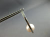 ESTATE LARGE AAA SOUTH SEA PEARL 14KT WHITE GOLD OVAL HOOP FUN HANGING EARRINGS