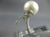 EXTRA LARGE .79CT DIAMOND & AAA SOUTH SEA PEARL 18KT WHITE GOLD CRISS CROSS RING