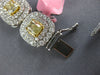 EXTRA LARGE 51.47CT WHITE & CANARY DIAMOND 18KT 2 TONE GOLD DOUBLE HALO NECKLACE
