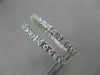 ESTATE 2.34CTW DIAMOND 14K WHITE GOLD EARRINGS LARGE 30MM 1" HOOP F/G VSSI 19740