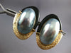 EXTRA LARGE AAA ONYX & TAHITIAN PEARL 14KT YELLOW GOLD HANGING EARRINGS #27183