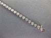 ESTATE 1.73CT DIAMOND 14KT WHITE GOLD 3D CLASSIC ROUND BEZEL TENNIS BRACELET