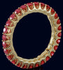 1.43CT AAA RUBY 14KT YELLOW GOLD 3D CLASSIC SHARED PRONG ETERNITY FUN LOVE RING