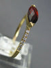 1.59CT DIAMOND & AAA GARNET 14KT YELLOW GOLD CLASSIC MARQUISE & ROUND FUN RING