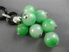 ANTIQUE LARGE .36CT DIAMOND AAA ONYX & JADE 18KT WHITE GOLD 3D LARIAT NECKLACE
