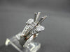 ESTATE WIDE .90CT DIAMOND 18KT WHITE GOLD 3D SEMI MOUNT ENGAGEMENT RING #18545