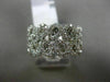 ESTATE 1.66CT DIAMOND 14KT WHITE GOLD 2 ROW FILIGREE SEMI ETERNITY WEDDING RING