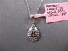 LARGE 1.02CT DIAMOND 14KT WHITE 3D GOLD INVISIBLE PEAR SHAPE TEAR DROP PENDANT