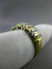 ESTATE WIDE .60CT ROUND & BAGUETTE DIAMOND 14KT 2 TONE GOLD 3D ANNIVERSARY RING