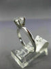 ESTATE EGL .80CT DIAMOND PLATINUM SOLITAIRE 6 PRONG ENGAGEMENT RING E SI1 #1905