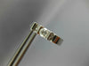 ESTATE .74CT DIAMOND 18KT WHITE GOLD 3D SOLITAIRE ETOILE HUGGIE EARRINGS #284