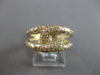 ESTATE .74CT DIAMOND 14KT YELLOW GOLD ROUND CLASSIC PAVE ETOILE LOVE KNOT RING