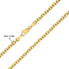 ESTATE WIDE 14KT YELLOW GOLD CLASSIC SOLID LINK CHAIN NECKLACE WITH LOBSTER LOCK